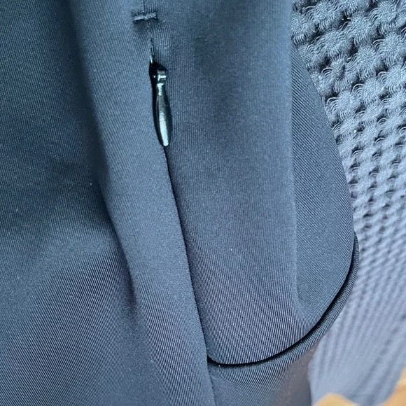 Adidas Black Bomber Jacket with White Trim - Picture 6 of 7